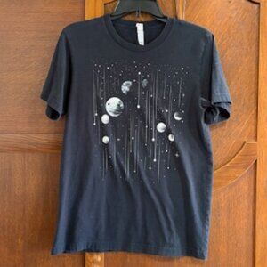 Black moon & stars tshirt by Forest Fable Shop